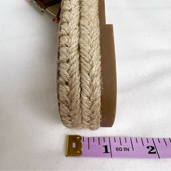 UNIVERSAL THREAD NWOT Sonya Woven Slide Sandals Platform Espadrille Coral Blue 7 - Picture 7 of 7